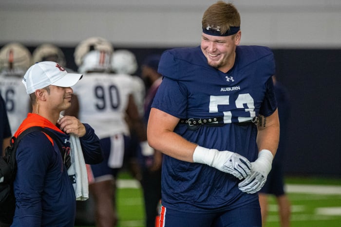Gunner Britton at Auburn football practice - Eric Starling/Auburn Daily